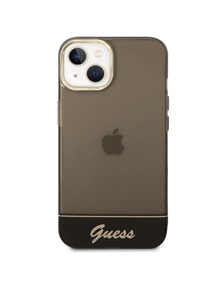 Guess Permatomas dėklas iPhone 14 Plus - juodas Guess Permatomas dėklas iPhone 14 Plus - juodas