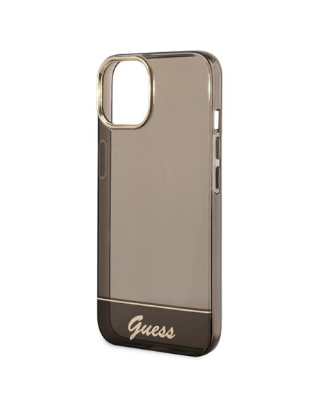 Guess Permatomas dėklas iPhone 14 Plus - juodas Guess Permatomas dėklas iPhone 14 Plus - juodas
