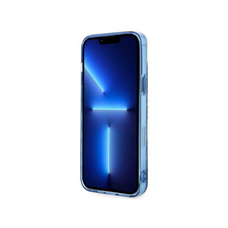 Guess Porcelain Collection dėklas, skirtas iPhone 14 Plus - mėlynas