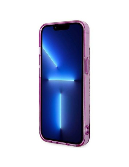 Guess Porcelain Collection dėklas, skirtas iPhone 14 Plus - fuksijos spalvos Guess Porcelain Collection dėklas, skirtas iPhone 14 Plus - fuksijos spalvos