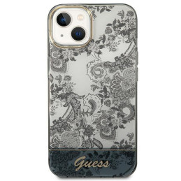 Guess Porcelain Collection dėklas, skirtas iPhone 14 Plus - pilkas