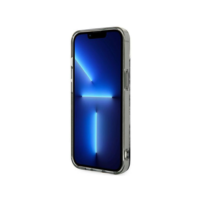 Guess Porcelain Collection dėklas, skirtas iPhone 14 Plus - pilkas