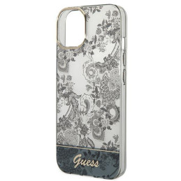 Guess Porcelain Collection dėklas, skirtas iPhone 14 Plus - pilkas