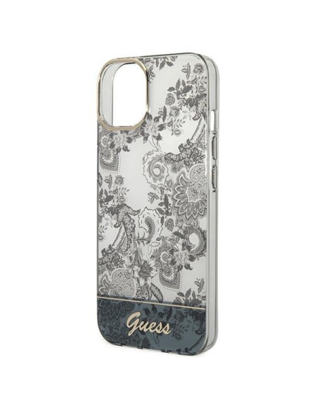 Guess Porcelain Collection dėklas, skirtas iPhone 14 Plus - pilkas Guess Porcelain Collection dėklas, skirtas iPhone 14 Plus - pilkas