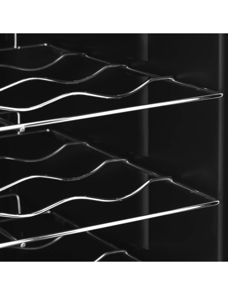 Vyndarys šaldytuvas vyno šaldytuvas 28 buteliams LED 88 l juodas