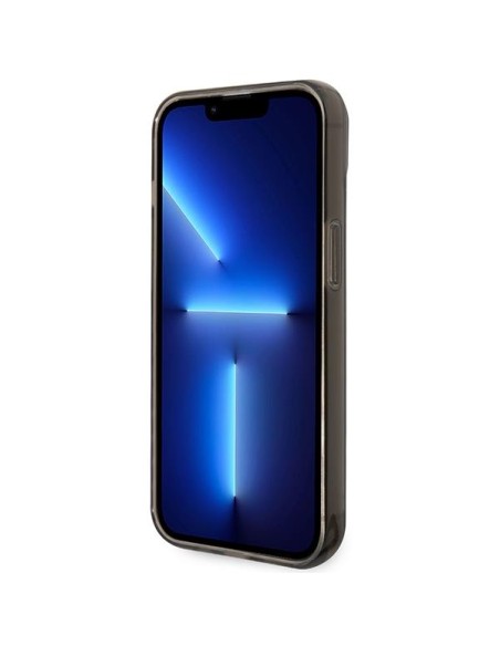 Guess Permatomas dėklas iPhone 14 - juodas