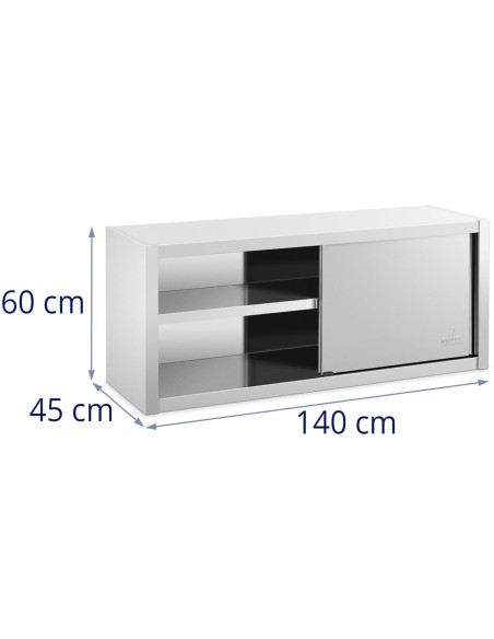 Gastronominė sieninė spinta su stumdomomis durimis PLIENAS 140 x 45 x 60 cm