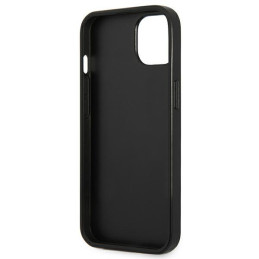 Guess Saffiano Triangle Logo dėklas iPhone 14 - sidabrinis