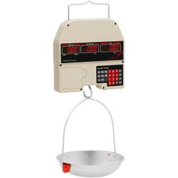 Pakabinamos LED parduotuvės svarstyklės 30 kg / 0,005 kg