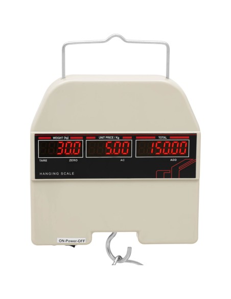 Pakabinamos LED parduotuvės svarstyklės 30 kg / 0,005 kg Pakabinamos LED parduotuvės svarstyklės 30 kg / 0,005 kg