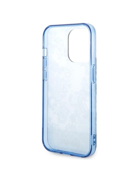 Guess Porcelain Collection dėklas, skirtas iPhone 14 Pro Max - mėlynas Guess Porcelain Collection dėklas, skirtas iPhone 14 Pro Max - mėlynas