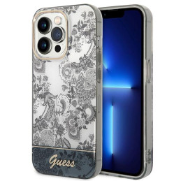 Guess Porcelain Collection dėklas, skirtas iPhone 14 Pro Max - pilkas