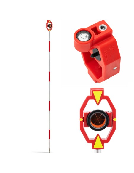 Mini prizminis geodezinis tolimačio veidrodis su variu dengtu poliu sk. 2,54 cm 1,2 m Mini prizminis geodezinis tolimačio veidrodis su variu dengtu poliu sk. 2,54 cm 1,2 m