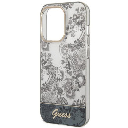 Guess Porcelain Collection dėklas, skirtas iPhone 14 Pro Max - pilkas