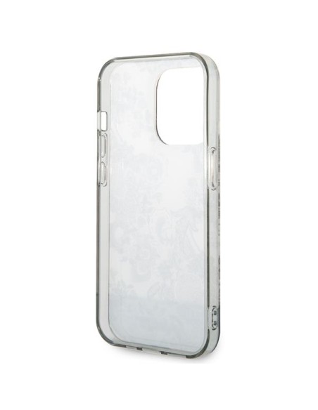 Guess Porcelain Collection dėklas, skirtas iPhone 14 Pro Max - pilkas Guess Porcelain Collection dėklas, skirtas iPhone 14 Pro Max - pilkas