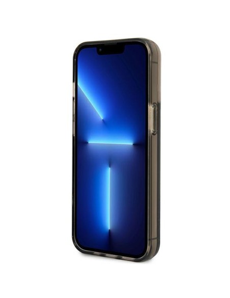 Guess Liquid Glitter Palm Collection dėklas, skirtas iPhone 14 Pro Max - juodas Guess Liquid Glitter Palm Collection dėklas, skirtas iPhone 14 Pro Max - juodas