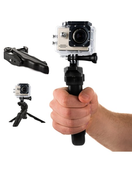 Tvirtinamas su mini trikoju GoPro SJCAM veiksmo kamera juoda Tvirtinamas su mini trikoju GoPro SJCAM veiksmo kamera juoda