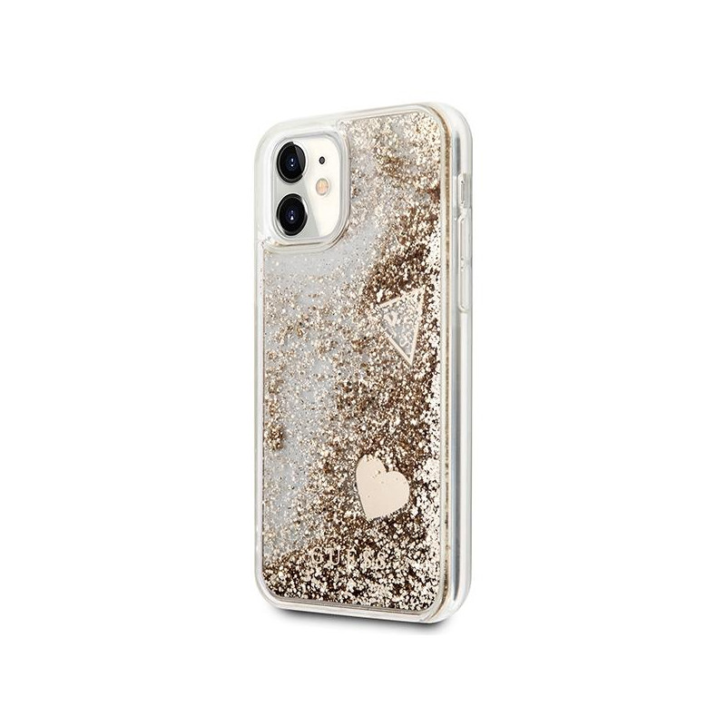 Guess Glitter Charms dėklas, skirtas iPhone 11 / Xr - auksinis