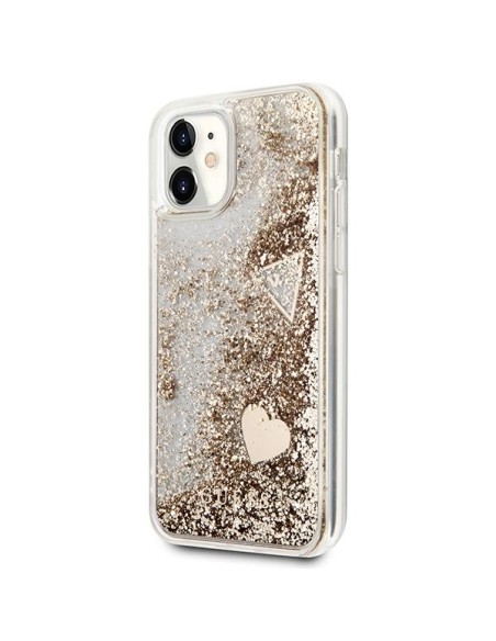 Guess Glitter Charms dėklas, skirtas iPhone 11 / Xr - auksinis Guess Glitter Charms dėklas, skirtas iPhone 11 / Xr - auksinis