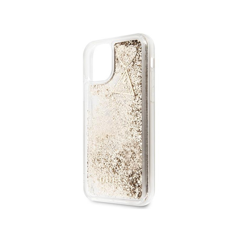 Guess Glitter Charms dėklas, skirtas iPhone 11 / Xr - auksinis