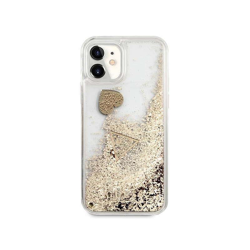 Guess Glitter Charms dėklas, skirtas iPhone 11 / Xr - auksinis