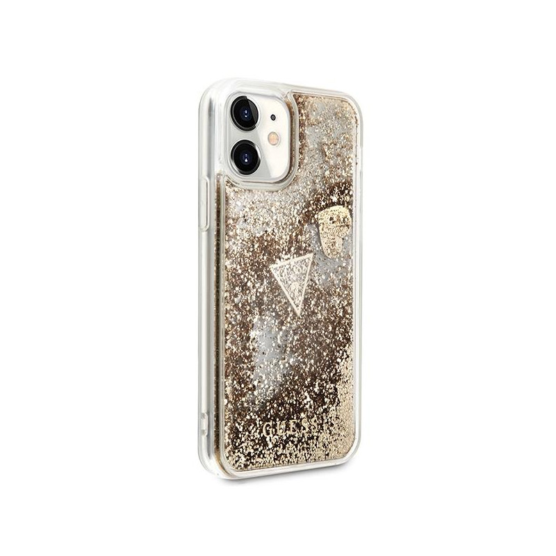Guess Glitter Charms dėklas, skirtas iPhone 11 / Xr - auksinis