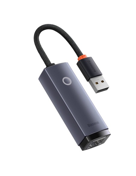 Išorinė tinklo plokštė LAN USB RJ45 100Mbps pilka