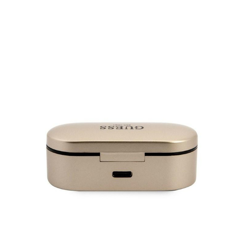Guess TWS Bluetooth ausinės + dokas - auksinės spalvos