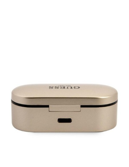 Guess TWS Bluetooth ausinės + dokas - auksinės spalvos Guess TWS Bluetooth ausinės + dokas - auksinės spalvos