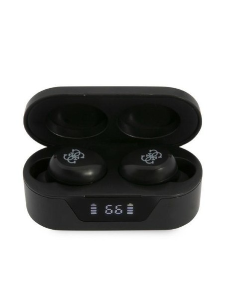 Guess TWS Bluetooth ausinės + dokas - juodos spalvos Guess TWS Bluetooth ausinės + dokas - juodos spalvos