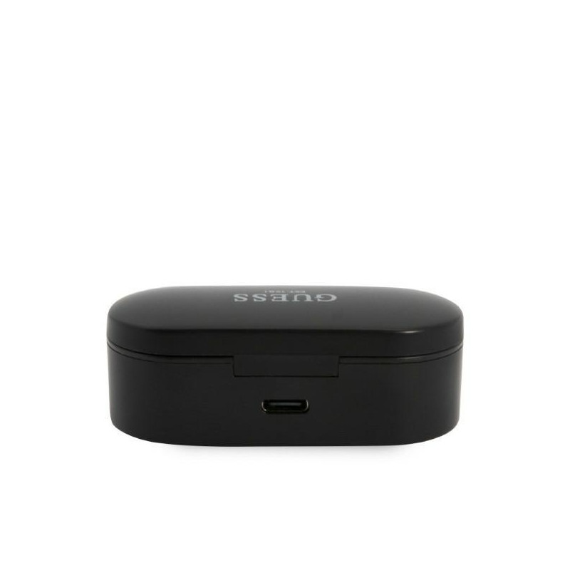 Guess TWS Bluetooth ausinės + dokas - juodos spalvos