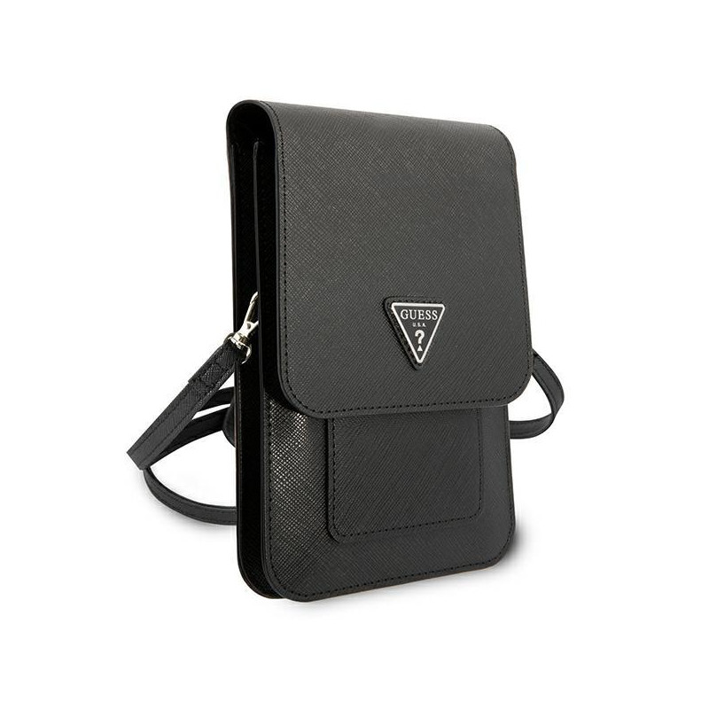 Guess Saffiano Triangle rankinė - juoda