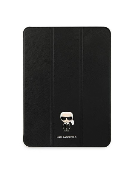 Karl Lagerfeld Saffiano Ikonic Karl dėklas iPad 11" Pro 2021 - juodas Karl Lagerfeld Saffiano Ikonic Karl dėklas iPad 11" Pro 2021 - juodas