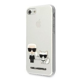 Karl Lagerfeld Karl&Choupette dėklas, skirtas iPhone 7 / 8 / SE 2020 / SE 2022 - skaidrus