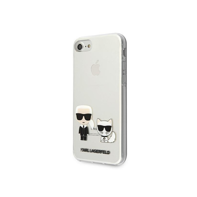 Karl Lagerfeld Karl&Choupette dėklas, skirtas iPhone 7 / 8 / SE 2020 / SE 2022 - skaidrus