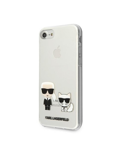 Karl Lagerfeld Karl&Choupette dėklas, skirtas iPhone 7 / 8 / SE 2020 / SE 2022 - skaidrus Karl Lagerfeld Karl&Choupette dėklas, skirtas iPhone 7 / 8 / SE 2020 / SE 2022 - skaidrus