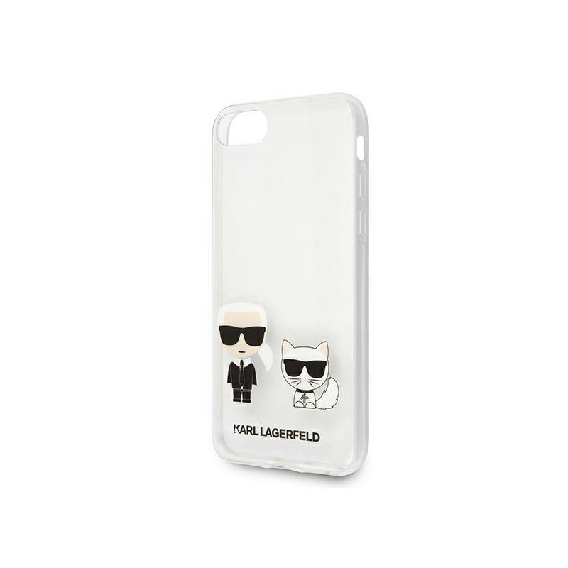 Karl Lagerfeld Karl&Choupette dėklas, skirtas iPhone 7 / 8 / SE 2020 / SE 2022 - skaidrus