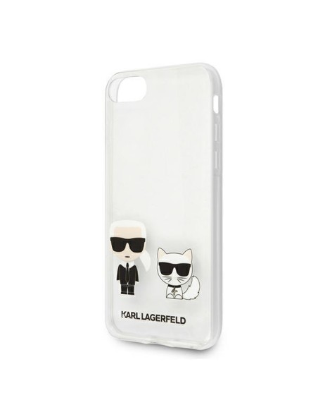 Karl Lagerfeld Karl&Choupette dėklas, skirtas iPhone 7 / 8 / SE 2020 / SE 2022 - skaidrus Karl Lagerfeld Karl&Choupette dėklas, skirtas iPhone 7 / 8 / SE 2020 / SE 2022 - skaidrus