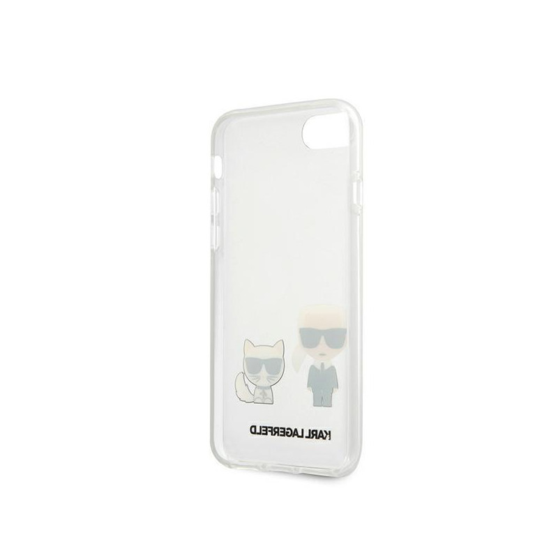 Karl Lagerfeld Karl&Choupette dėklas, skirtas iPhone 7 / 8 / SE 2020 / SE 2022 - skaidrus