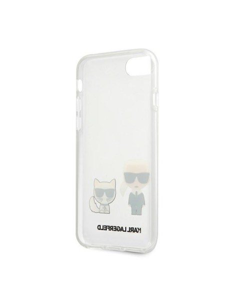 Karl Lagerfeld Karl&Choupette dėklas, skirtas iPhone 7 / 8 / SE 2020 / SE 2022 - skaidrus Karl Lagerfeld Karl&Choupette dėklas, skirtas iPhone 7 / 8 / SE 2020 / SE 2022 - skaidrus