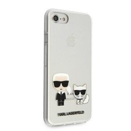 Karl Lagerfeld Karl&Choupette dėklas, skirtas iPhone 7 / 8 / SE 2020 / SE 2022 - skaidrus