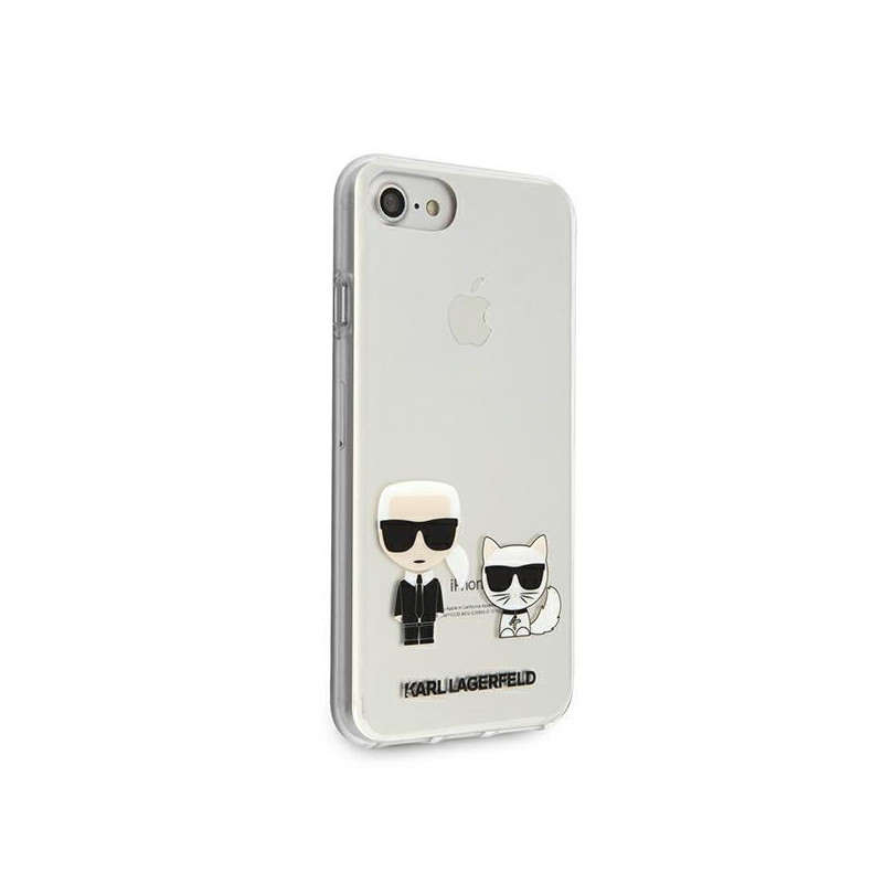 Karl Lagerfeld Karl&Choupette dėklas, skirtas iPhone 7 / 8 / SE 2020 / SE 2022 - skaidrus