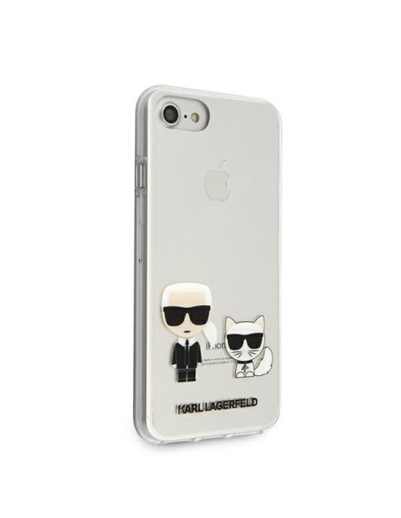 Karl Lagerfeld Karl&Choupette dėklas, skirtas iPhone 7 / 8 / SE 2020 / SE 2022 - skaidrus Karl Lagerfeld Karl&Choupette dėklas, skirtas iPhone 7 / 8 / SE 2020 / SE 2022 - skaidrus