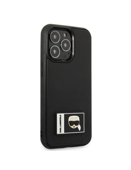 Karl Lagerfeld Ikonik Patch dėklas iPhone 13 Pro / iPhone 13 - juodas Karl Lagerfeld Ikonik Patch dėklas iPhone 13 Pro / iPhone 13 - juodas
