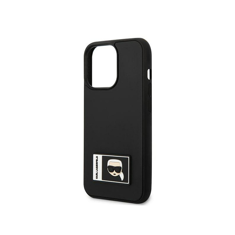 Karl Lagerfeld Ikonik Patch dėklas iPhone 13 Pro / iPhone 13 - juodas