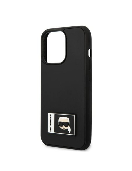 Karl Lagerfeld Ikonik Patch dėklas iPhone 13 Pro / iPhone 13 - juodas Karl Lagerfeld Ikonik Patch dėklas iPhone 13 Pro / iPhone 13 - juodas