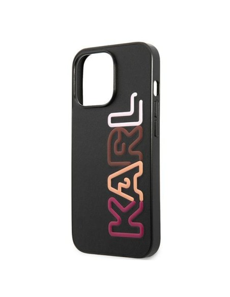 Karl Lagerfeld Multipink Brand dėklas, skirtas iPhone 13 Pro / iPhone 13 - juodas