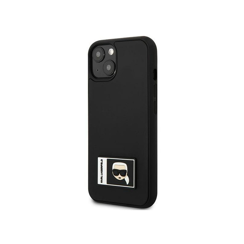 Karl Lagerfeld Ikonik Patch dėklas iPhone 13 - juodas