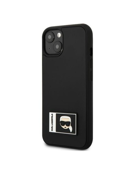 Karl Lagerfeld Ikonik Patch dėklas iPhone 13 - juodas Karl Lagerfeld Ikonik Patch dėklas iPhone 13 - juodas