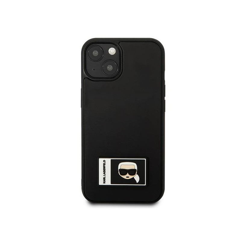 Karl Lagerfeld Ikonik Patch dėklas iPhone 13 - juodas
